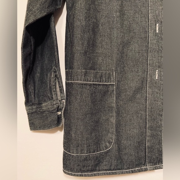 ♦️ Bob Mackie Wearable Art Button up Shacket - Long Sleeve - Chicken embroidery - Picture 9 of 14